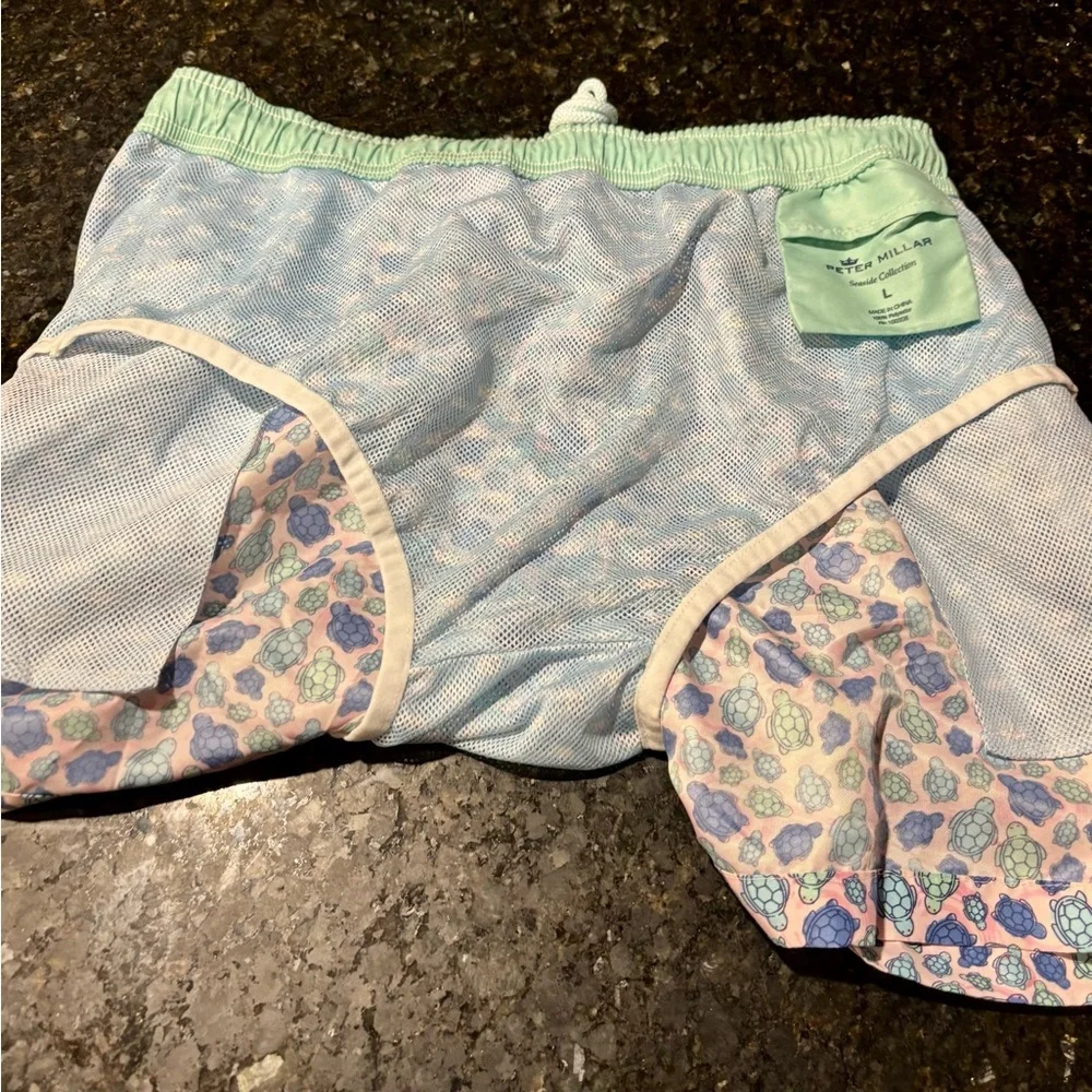 ⛱️PETER MILLAR Seaside Collection Turtle Swim Trunks⛱️